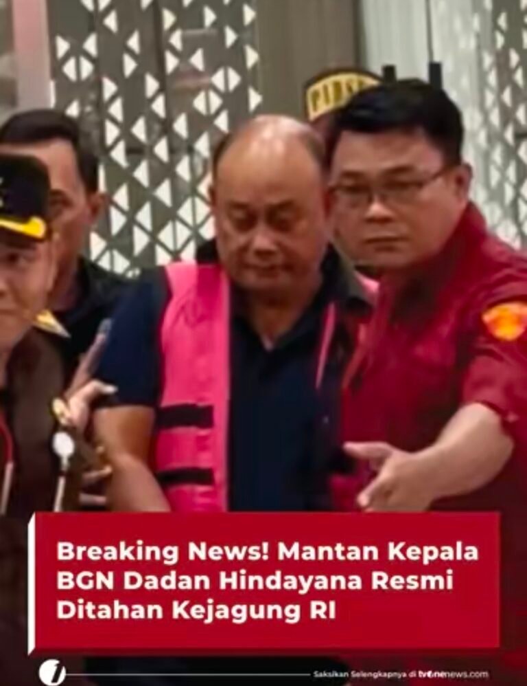Dadan Hindayana eks Kepala Badan Gizi Nasional di Tahan Kejagung, Dugaan Kasus Korupsi MBG