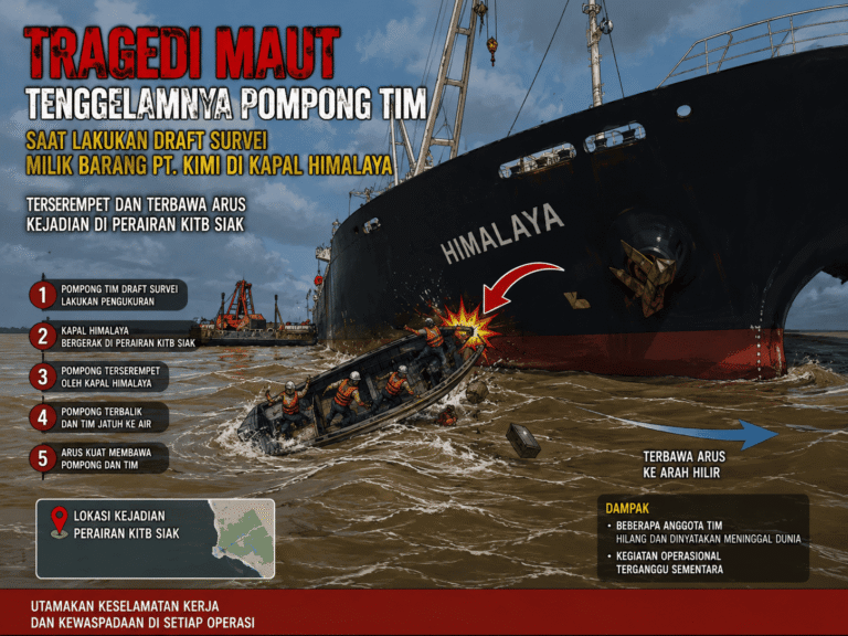 Tewasnya Petugas Bea Cukai Saat Draft Survey di Perairan KITB  Siak, Korban Sudah 3 Orang, 1 Masih Hilang