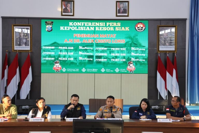 POLRES SIAK UNGKAP MISTERI KEMATIAN DOKTER. ALEX CRISTO LORIS DI SIAK, TAK TEMUKAN UNSUR PEMBUNUHAN, INI PENYEBABNYA