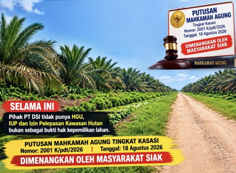 PT DSI Ternyata Tak Punya HGU, Mahkamah Agung : Izin Pengelolaan Kawasan Hutan Bukan Bukti Hak Kepemilikan Lahan